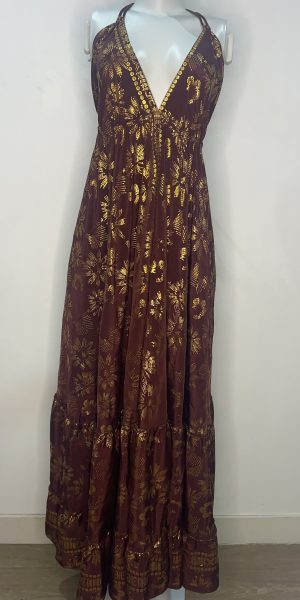 Vestido longo indiano veste M/G