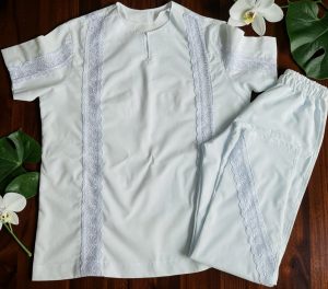 Roupa branca masculina calça e camisa